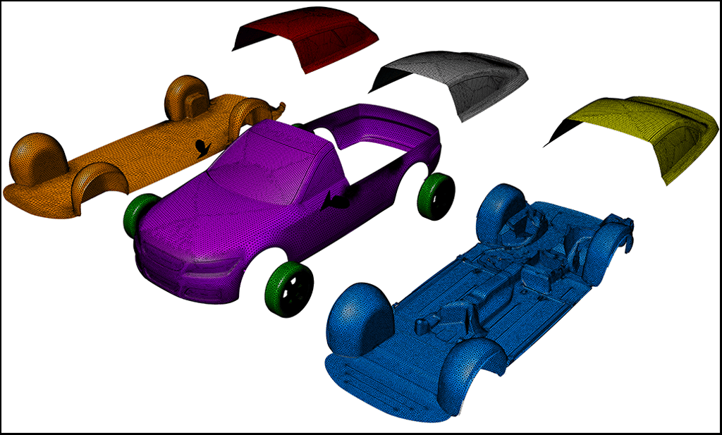 Localized Remeshing Strategies for Parametric Models in Pointwise